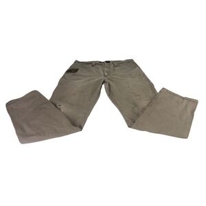 Wrangler RIGGS Workwear Men Khaki Utility Pants 36x32 Distressed Outdoor